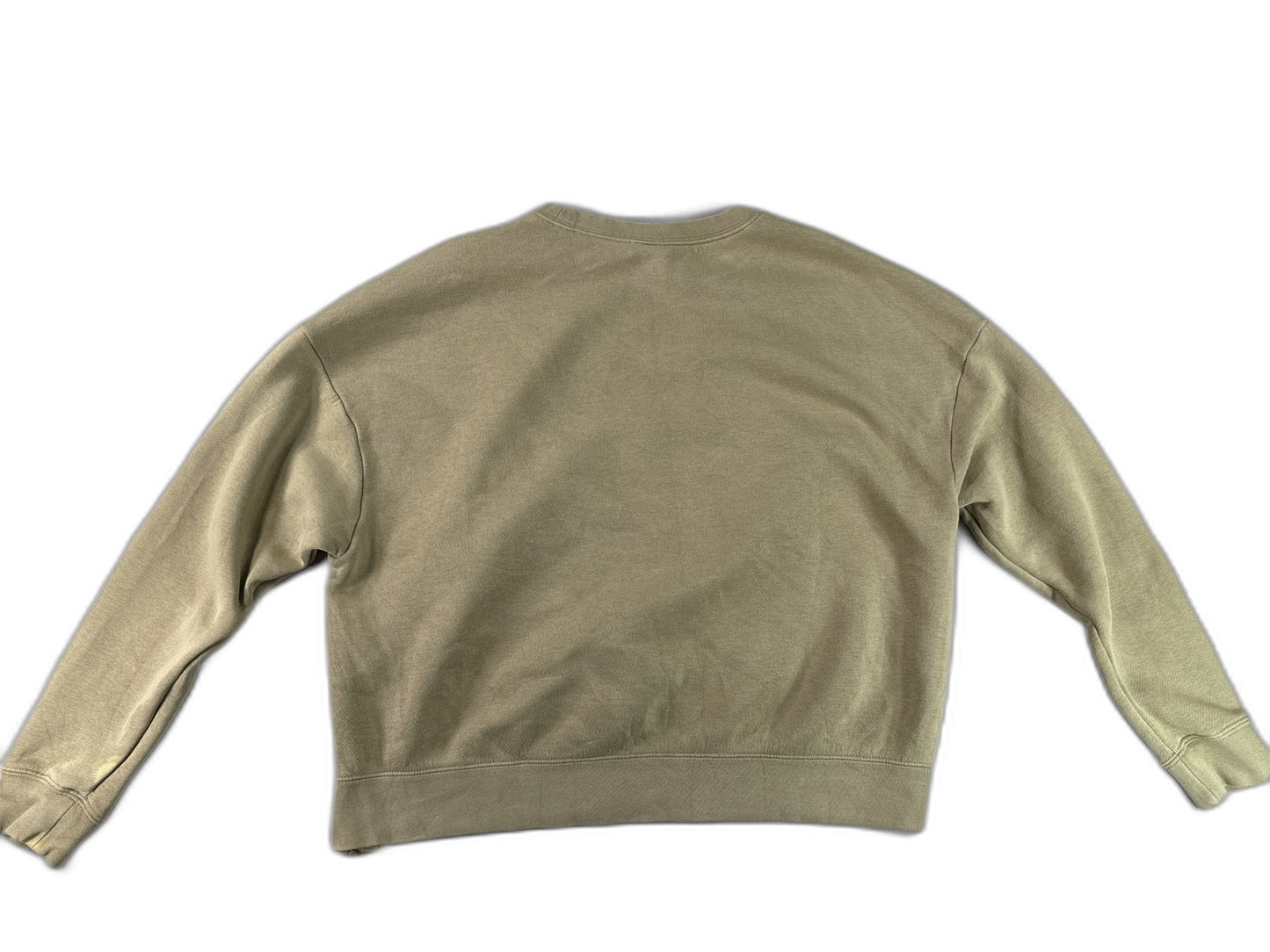 Nike Air Sweatshirt Olive S Pullover Graphic Crewneck Long Sleeve Regular Fit