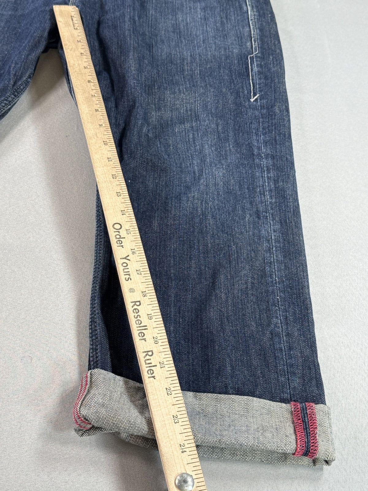 Levi's 501 Straight Fit Jeans W38 L30 Dark Wash 100% Cotton Selvedge Denim