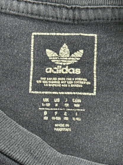 adidas Graphic Tee 11 12Y Youth 12Y Navy Blue Cotton Crewneck Short Sleeve Logo