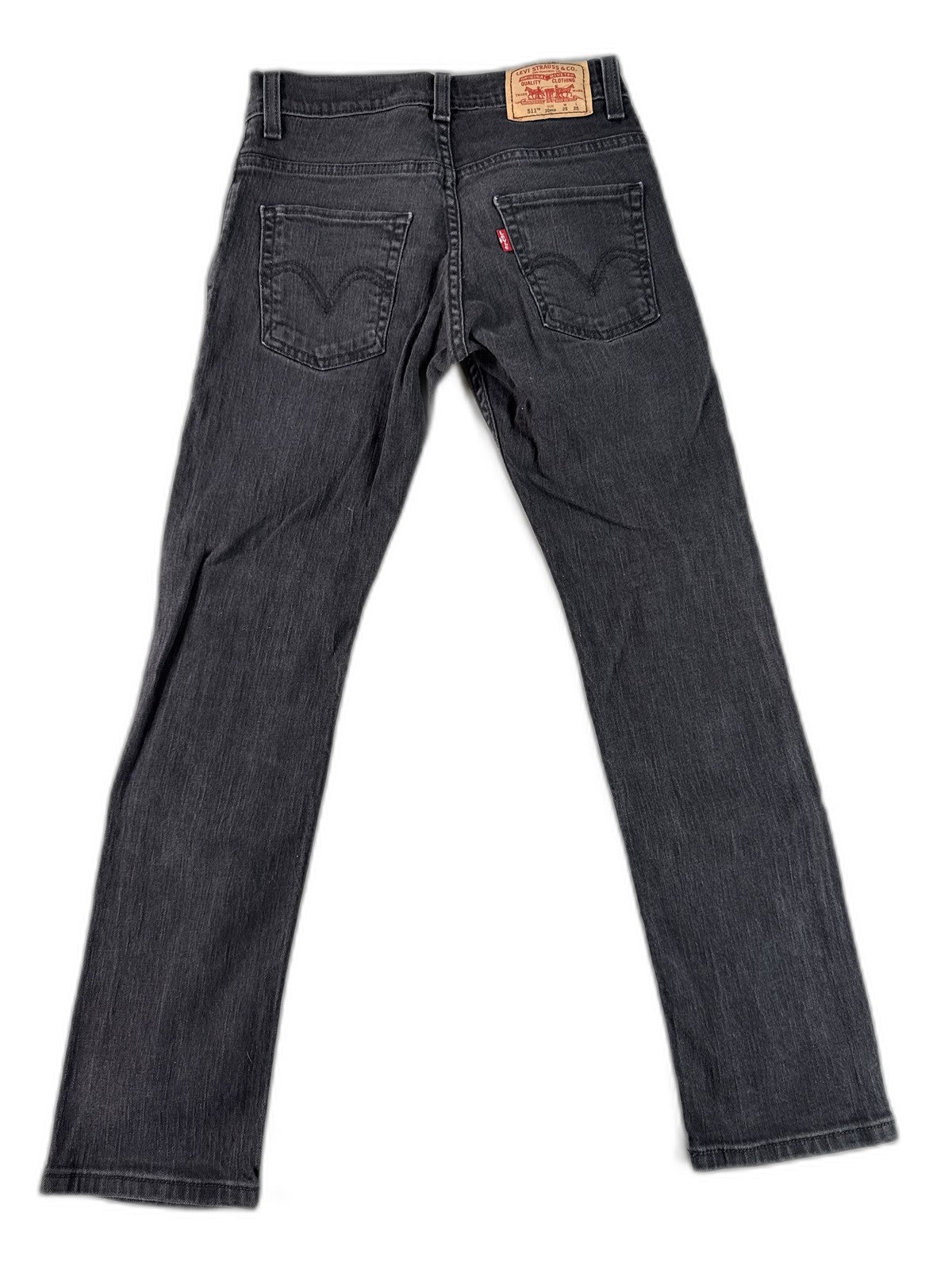 Levi's 511 Skinny Jeans 25X25 Gray Cotton Stretch Pocket Mid Rise Slim