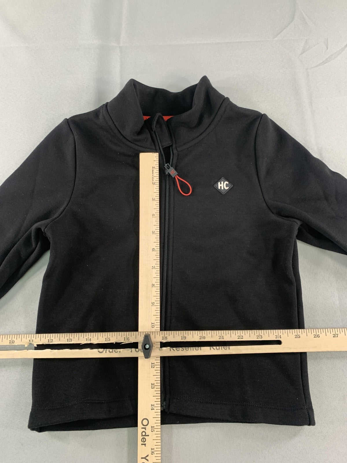Hot Chillys Jacket Youth XS Black Fleece Lined Full Zip HC Logo Outdoor Warm