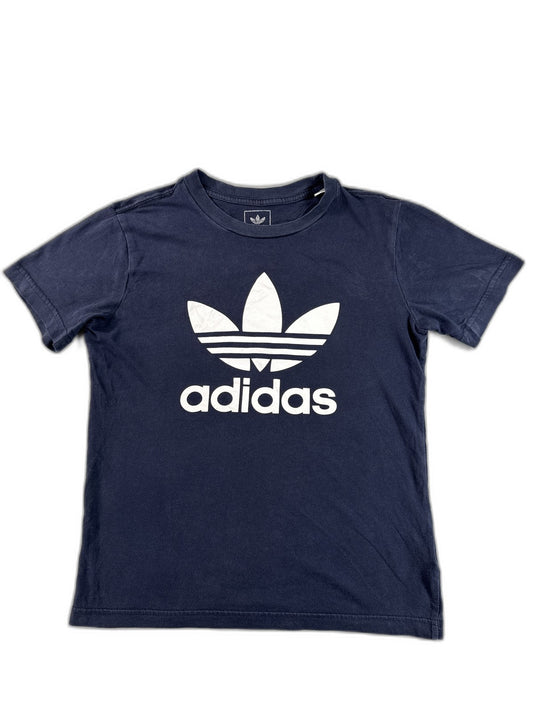 adidas Graphic Tee 11 12Y Youth 12Y Navy Blue Cotton Crewneck Short Sleeve Logo