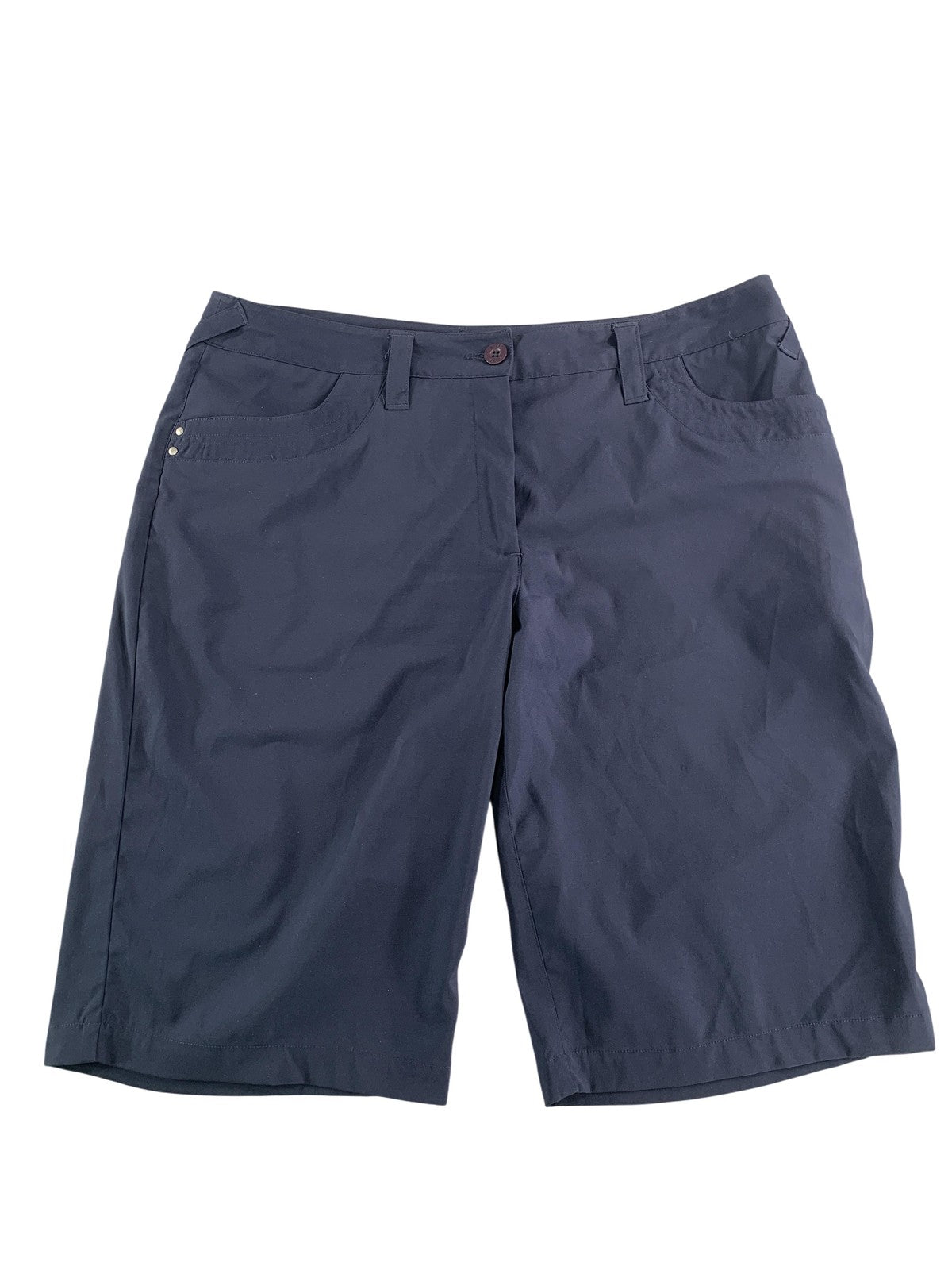 Nivo by Lanctot Shorts Womens 8 Stretch Golf Bermuda Pockets Casual Athletic 94