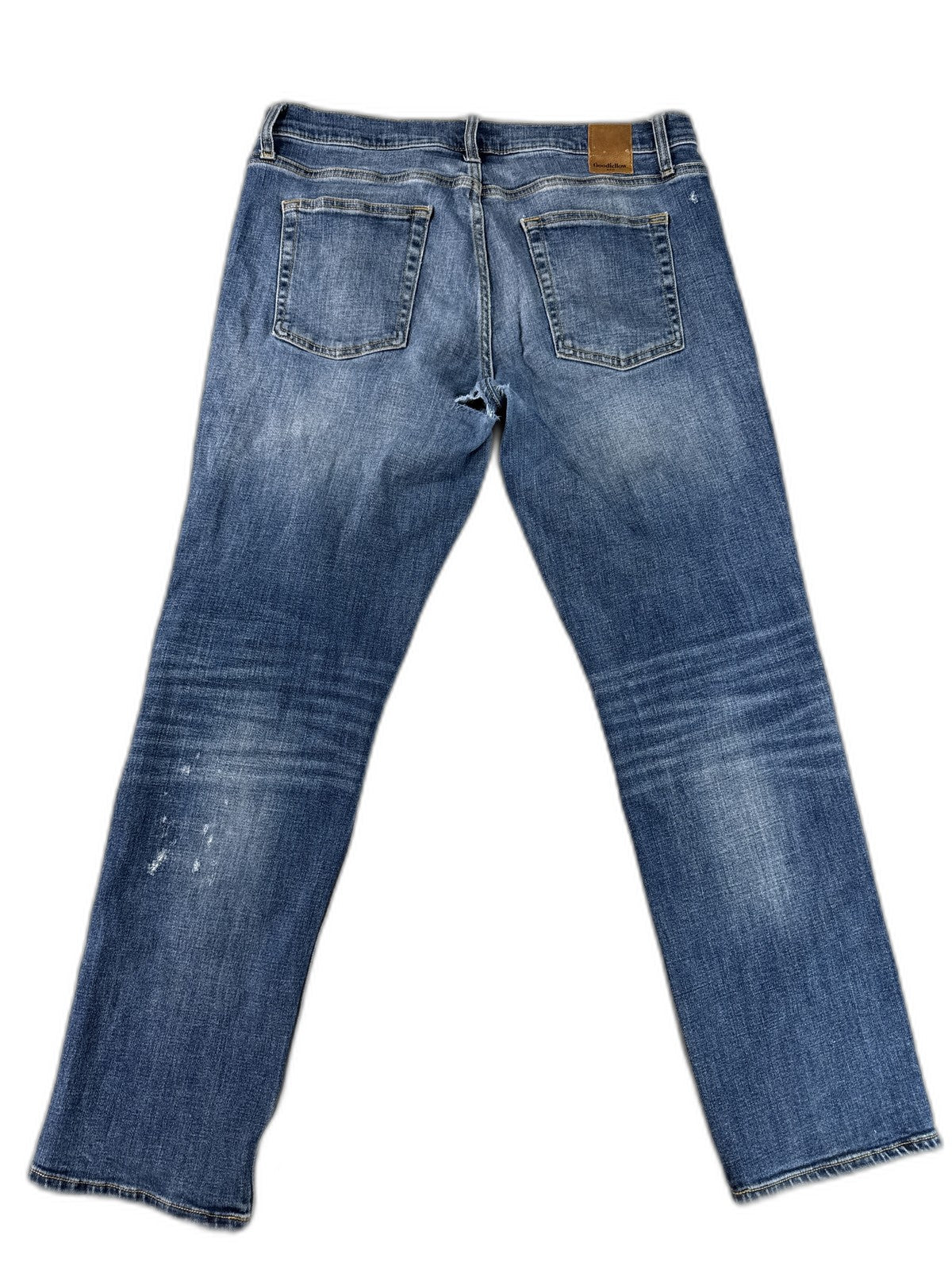 Goodfellow Co Straight Fit Jeans Mens 34Wx30L Blue Cotton Blend Leg Durable Slim