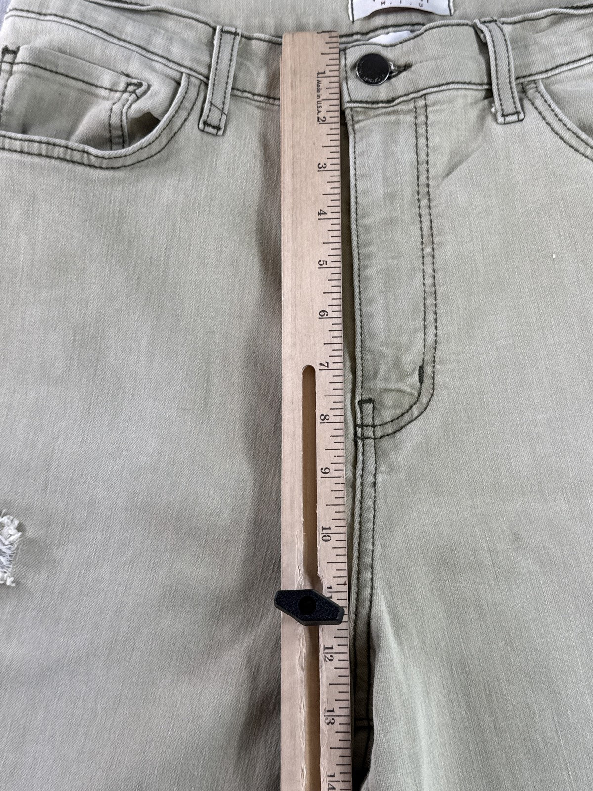 Vibrant P2105 High Rise Wide Leg Jeans 13 (W30) Womens W30 Light Denim Cotton