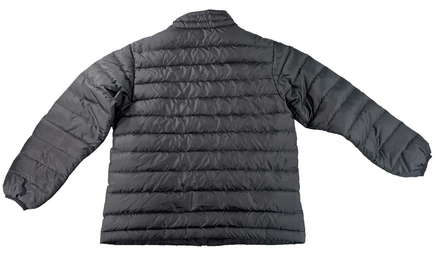 Patagonia Kids Black Down Puffer Jacket Full Zip Lightweight Youth Medium 10