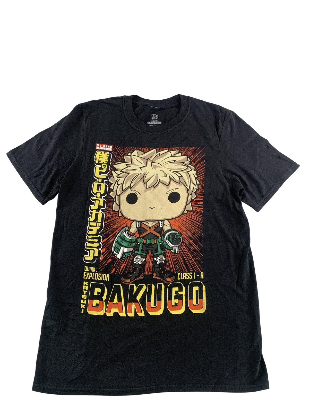 My Hero Academia Bakugo Shirt Mens Small Black Funko Pop Tee Katsuki Anime 100