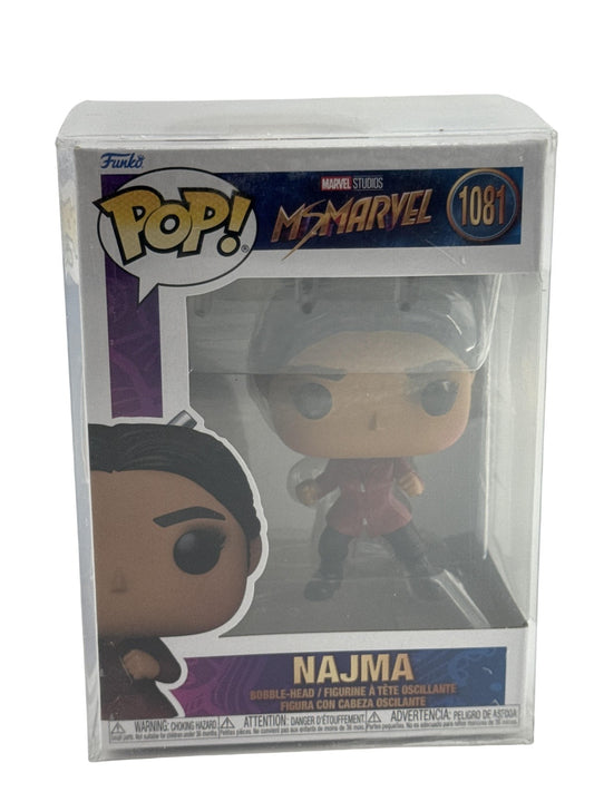 Funko Pop Najma 1081 Ms Marvel Bobblehead Vinyl Figure With Protector Multicolor