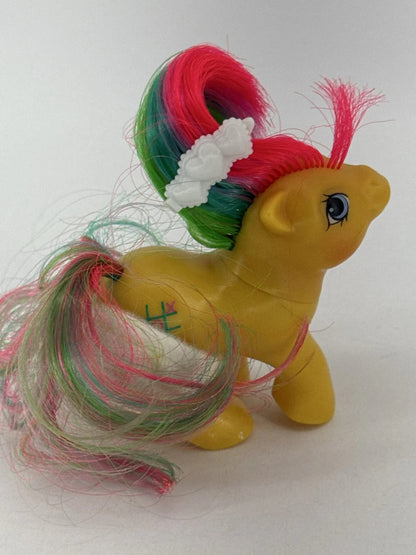 My Little Pony G1 First Tooth Baby Tic Tac Toe Yellow Earth Pony 1986 Hasbro