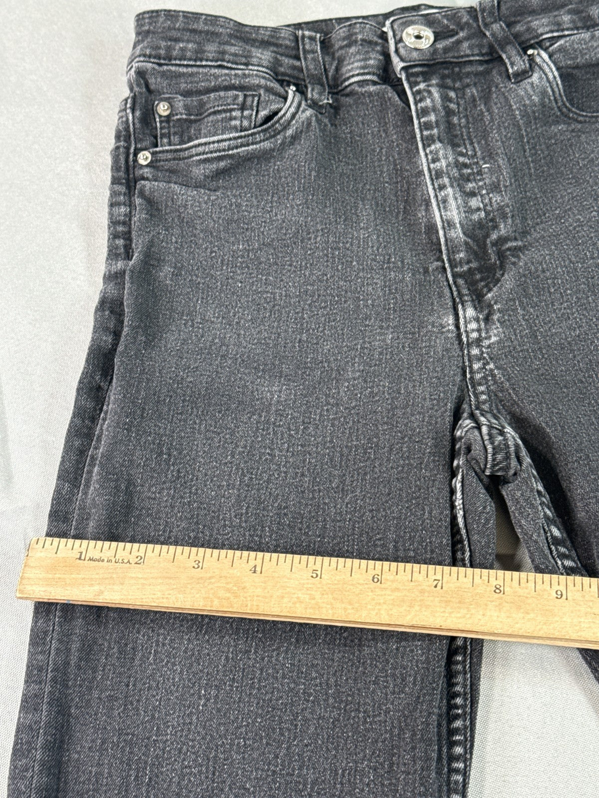 H&M Womens Black Skinny Jeans Size 6 Stretch Slim Fit Denim Pants Ankle
