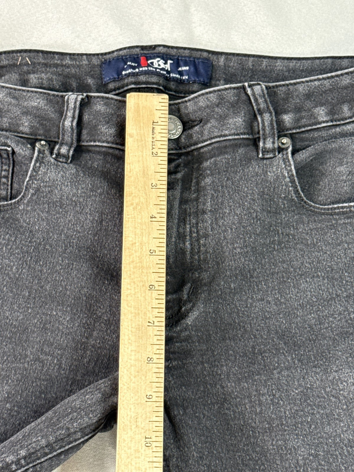 Women's Black Denim Skinny Jeans 13 Stretch Mid Rise Comfortable
