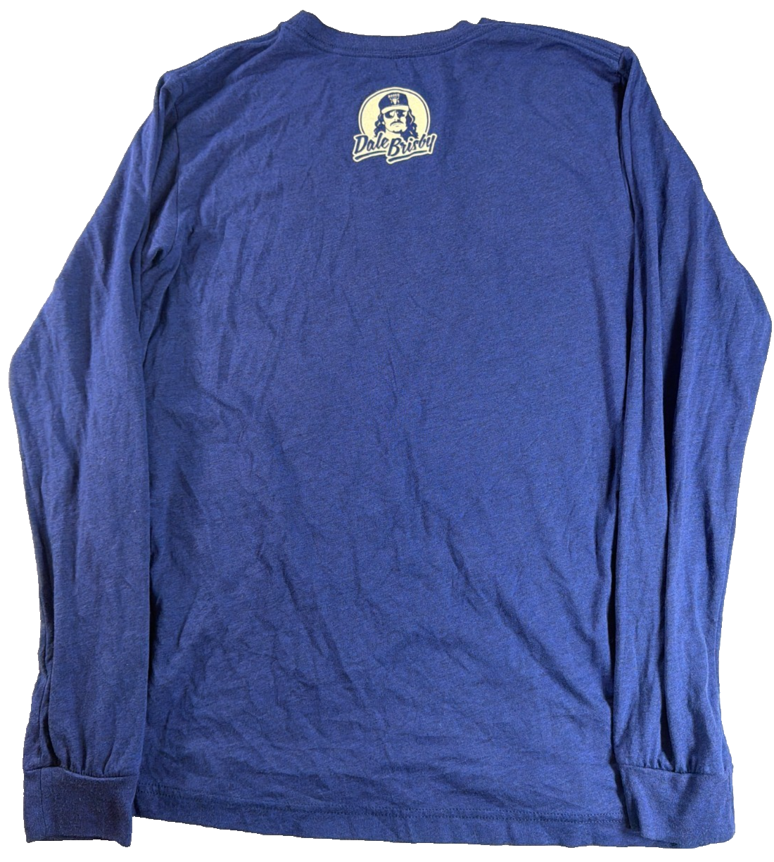 Rodeo Time Dale Brisby Shirt Blue Long Sleeve Bull Graphic Western Adult Tee