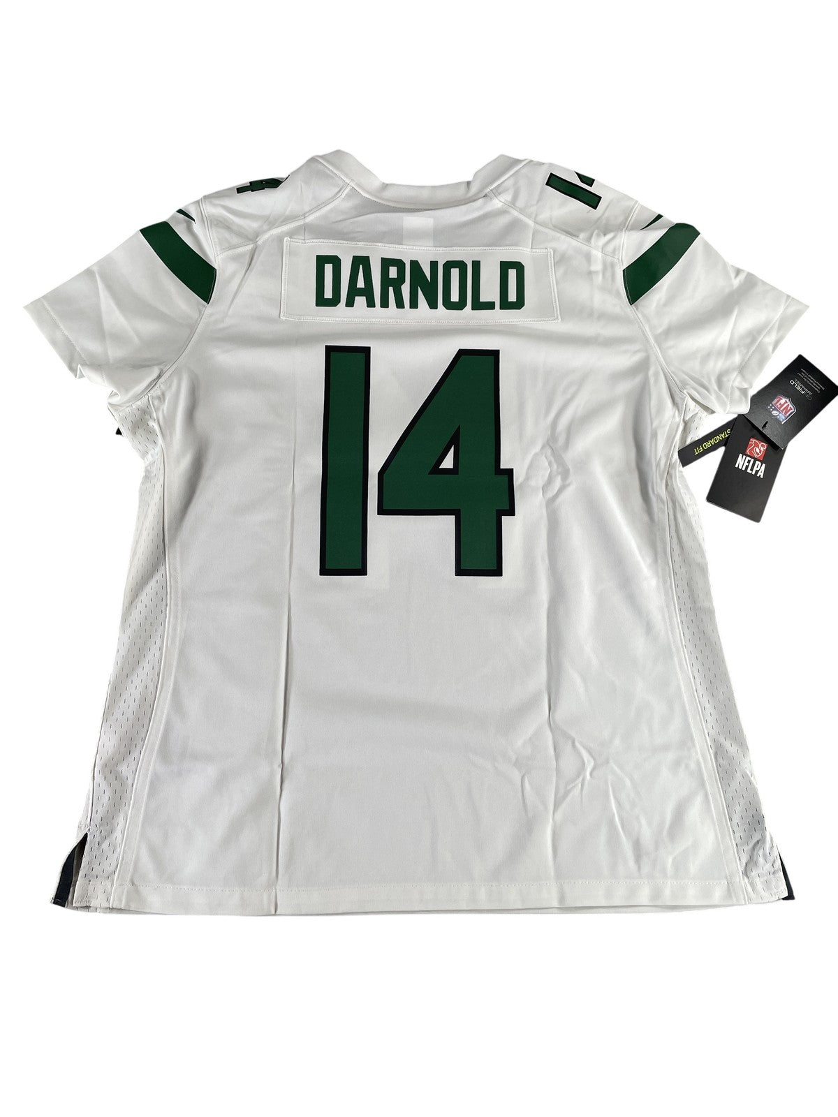 New York Jets Jersey Womens XL White Green NFL Football On Field Darnold 14 Nike