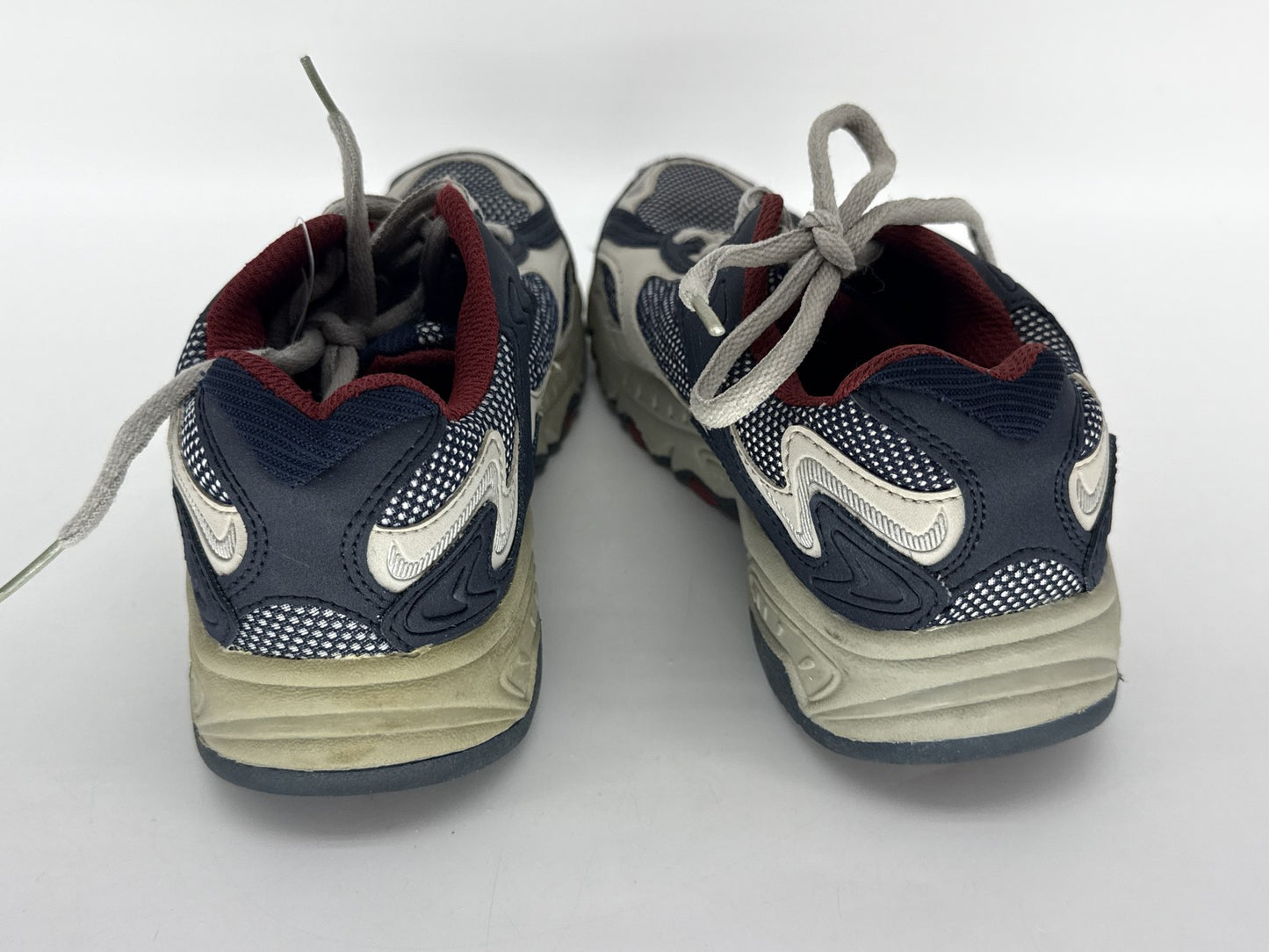 PRIMARK essentials Athletic Sneakers Womens 4 Navy Blue Red Mesh Synthetic Lace