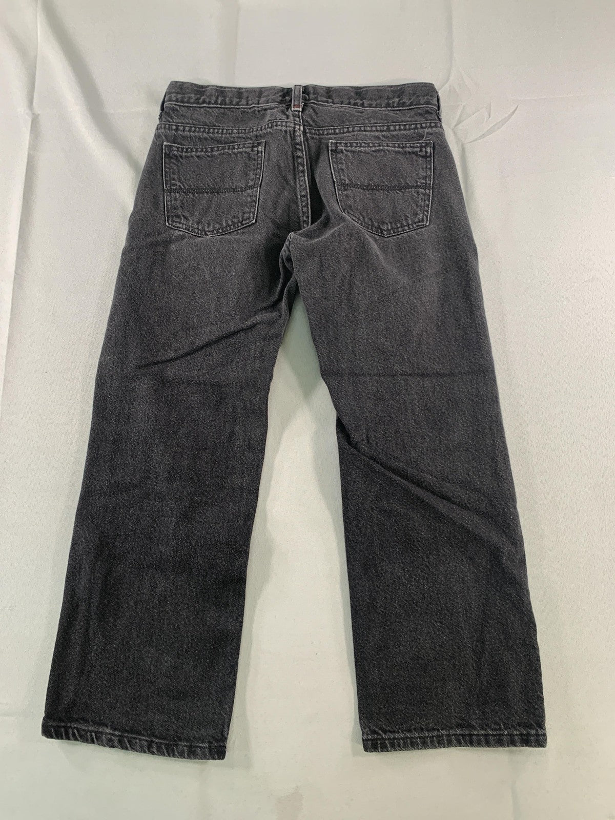 Arizona Jean Co Jeans Boys 10 Husky Black Gray Relaxed Straight Denim 5 Pocket