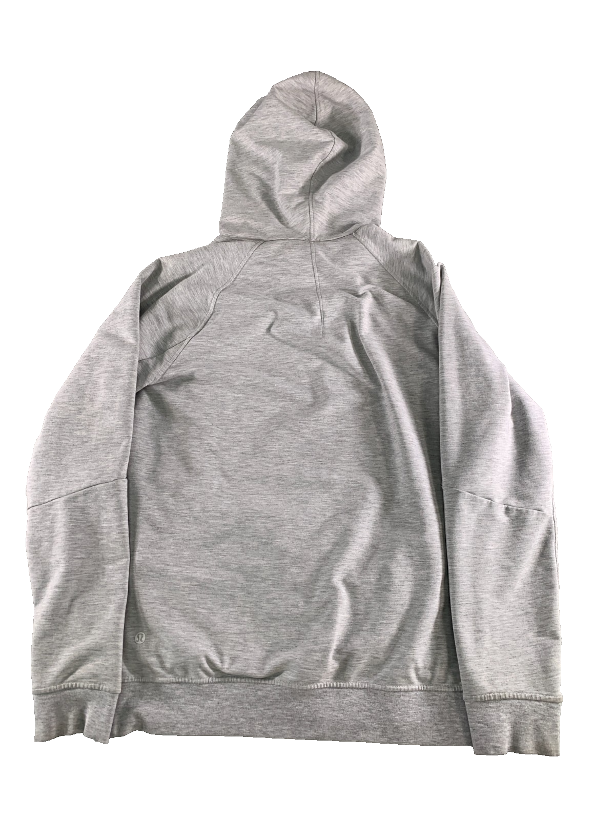 Lululemon City Sweat Pullover Hoodie Heather Gray Raglan Drawstring Athleisure