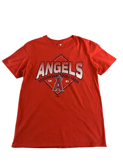 Los Angeles Angels Shirt Mens Medium Red MLB Baseball Fanatics 1961 Team Tee