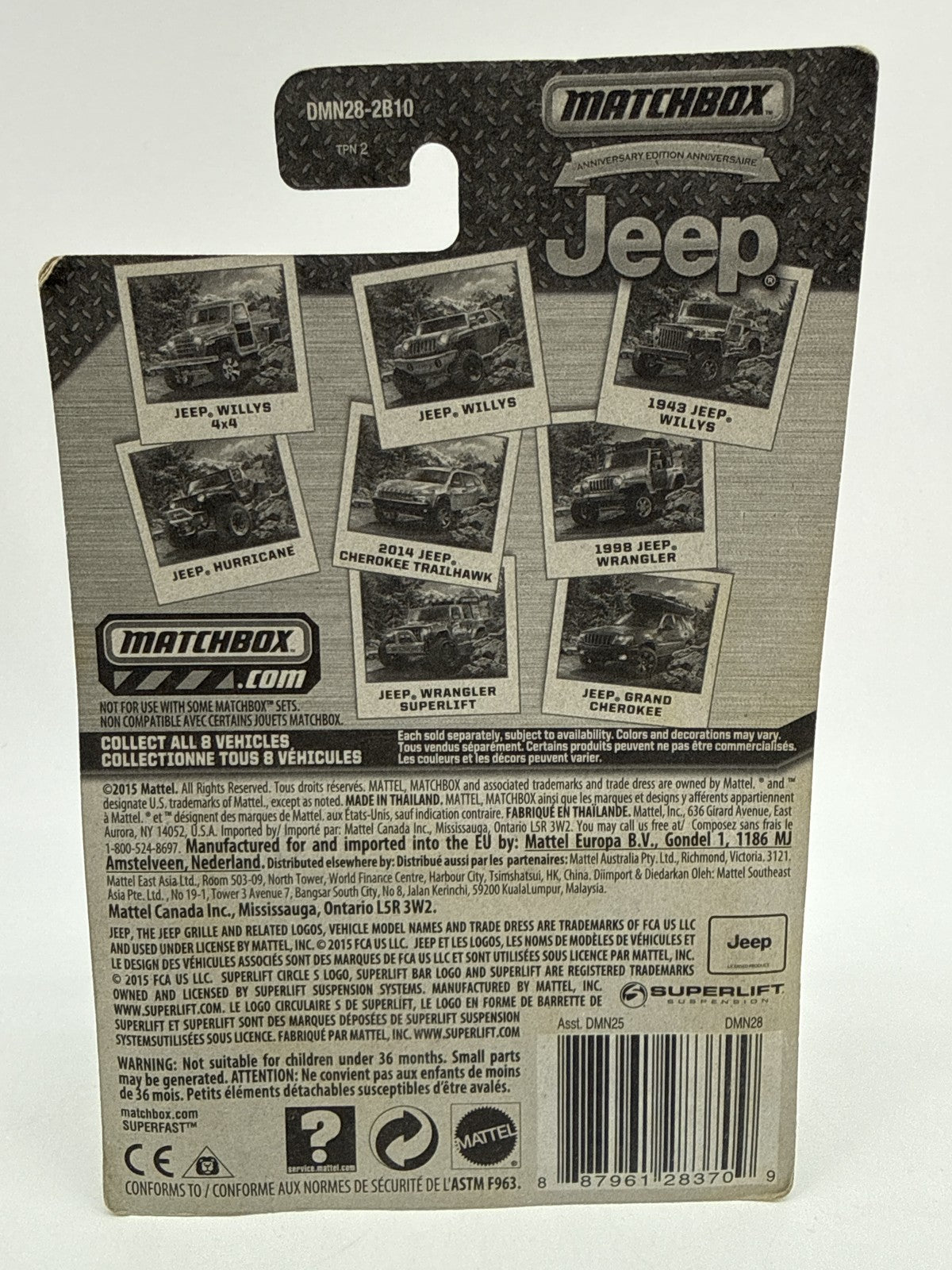 Matchbox Jeep Willys Die Cast Model Military Vehicle Green Limited Edition