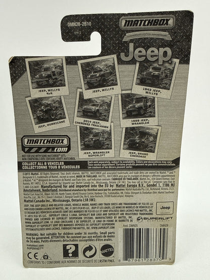 Matchbox Jeep Willys Die Cast Model Military Vehicle Green Limited Edition