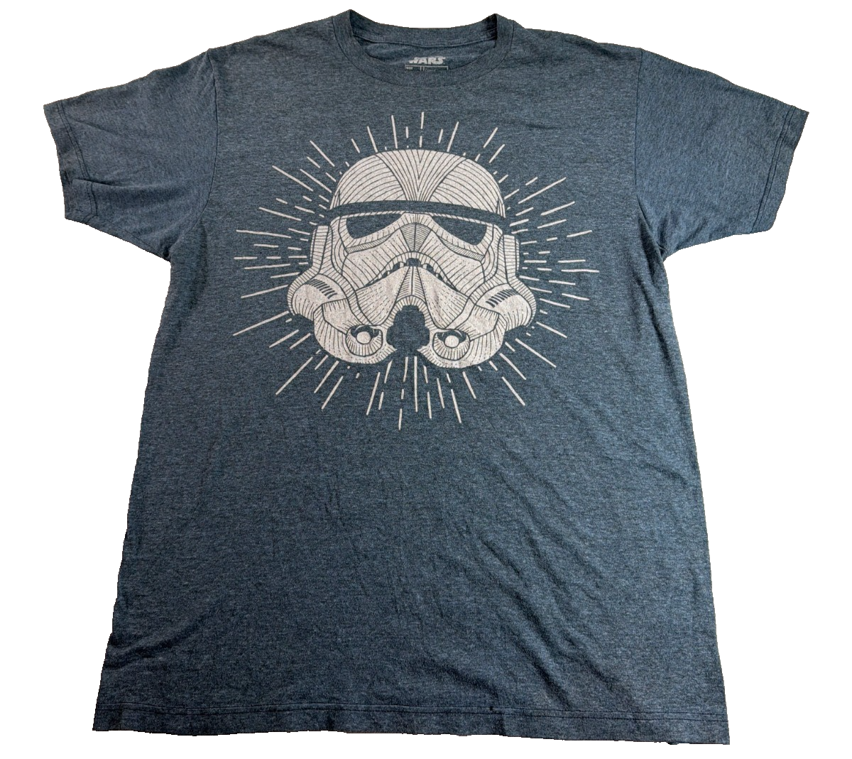 Star Wars Stormtrooper Helmet Sunburst Graphic Tee Fifth Sun Medium Heather