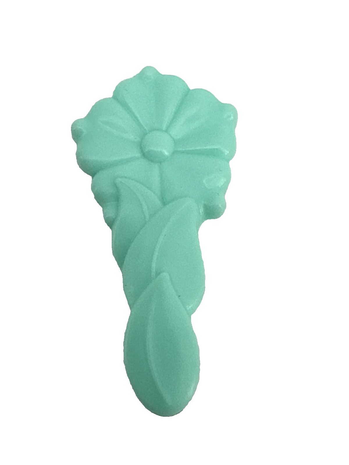 Teal Blue Flower Brush My Little Pony G1 Vintage 1980s Hasbro Grooming Comb 1648