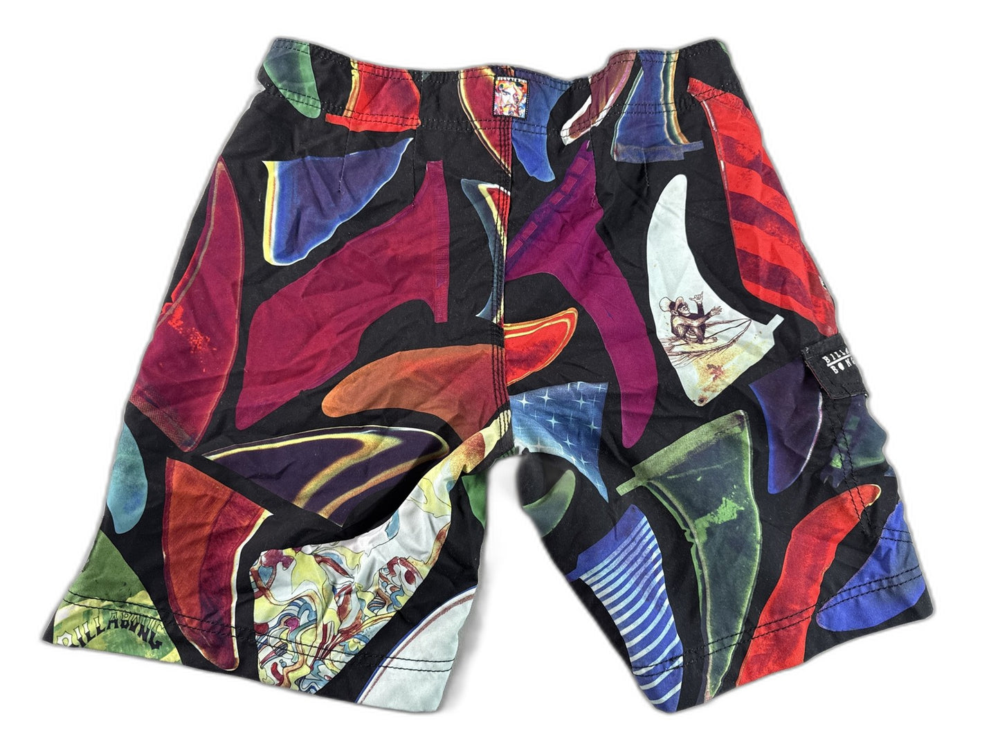 Billabong Board Shorts 34 Multi Color All Over Print 100% Polyester Surf