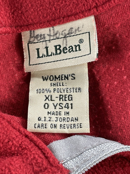 Mile Square Swingers Ladies Golf Club Pullover Womens XL Red Fleece Quarter Zip