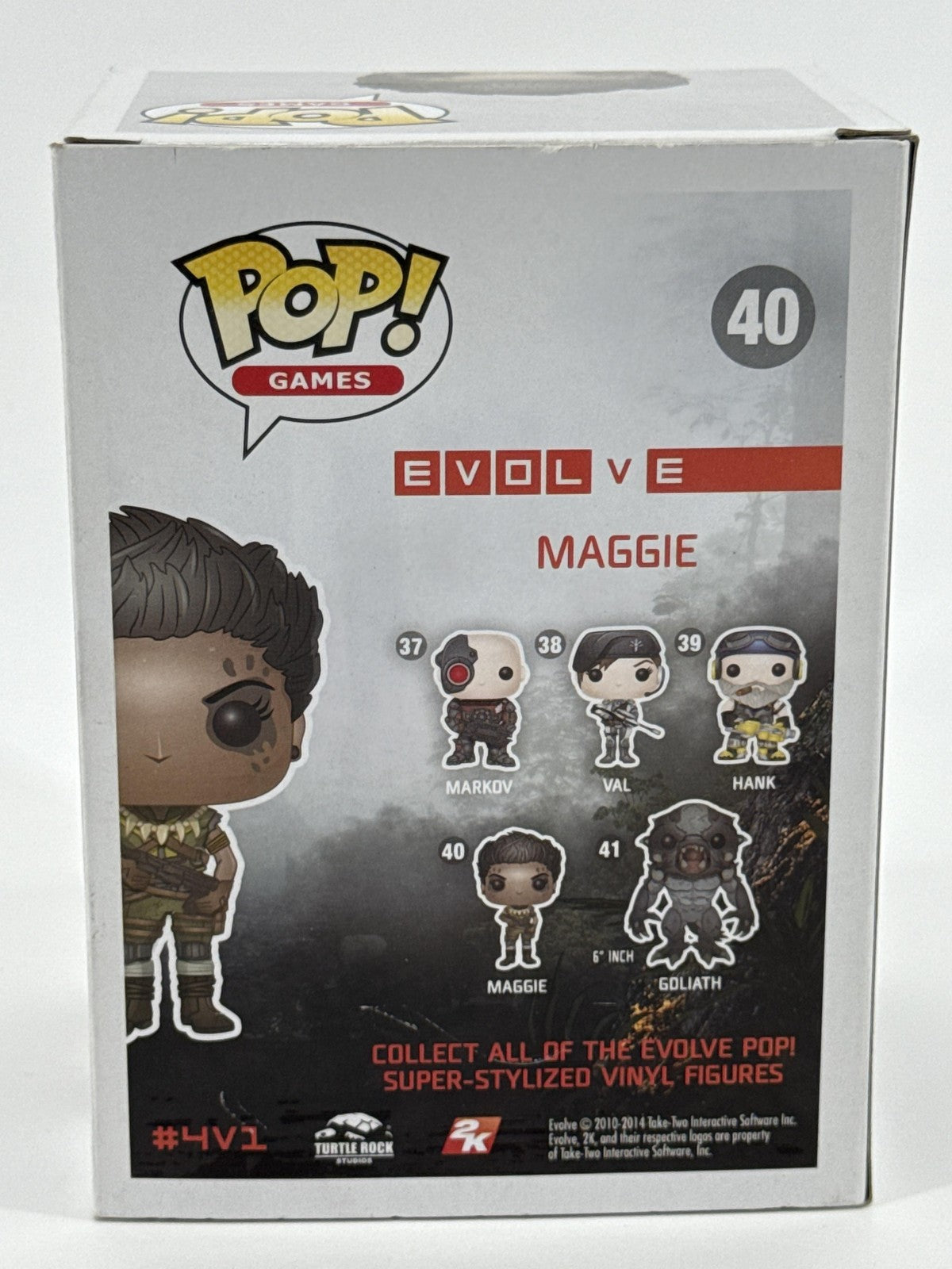 Funko Pop Games Evolve Maggie #40 Vinyl Figure Standard Size Video Game Brown
