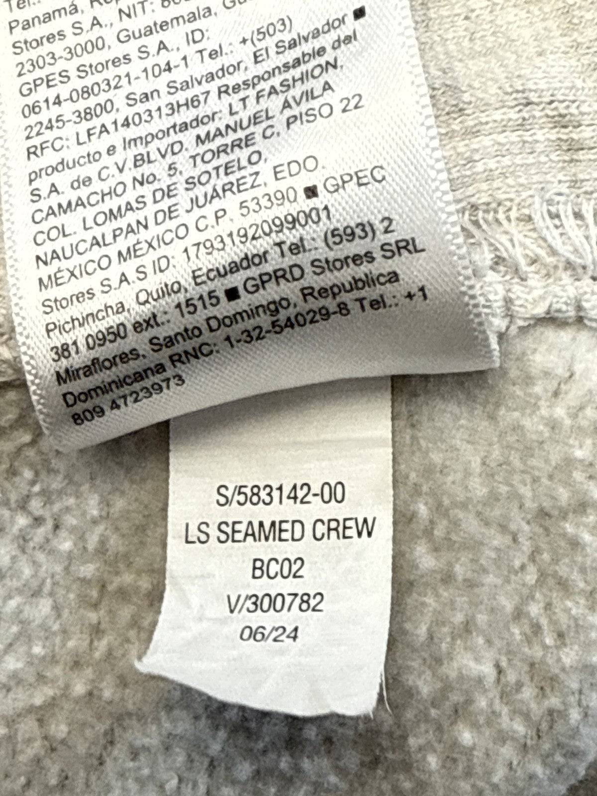 Old Navy Heather Sweatshirt M Gray Cotton Polyester Crewneck Long Sleeve Soft