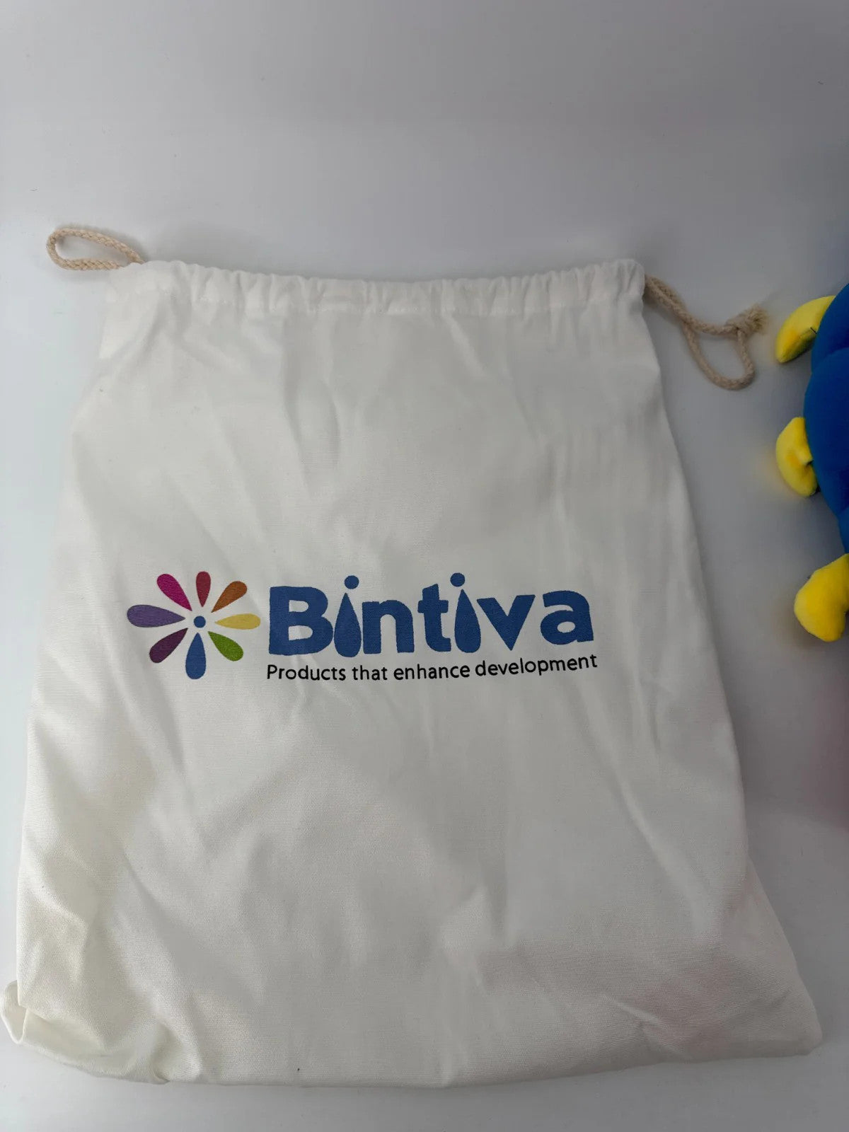 Bintiva Sensory Weighted Caterpillar Plush 30" Toy Blue Red W/ Bag Calming Toddl