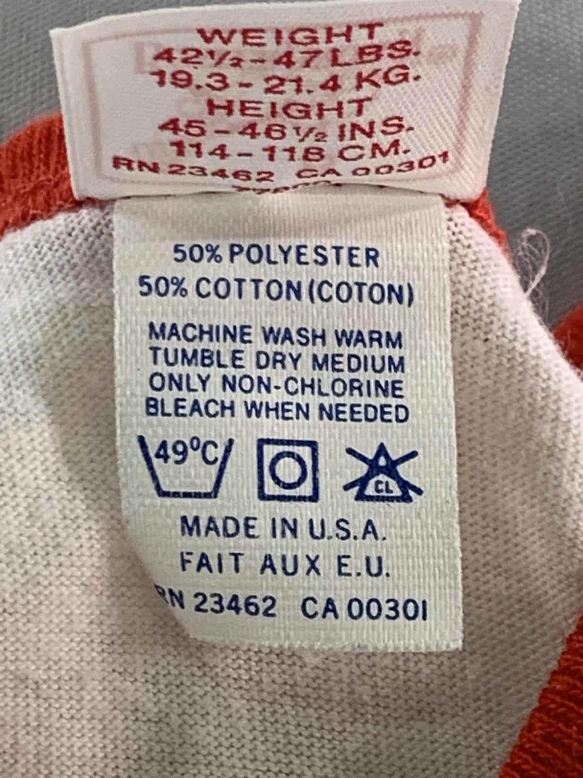 Buster Brown Dress Girls 6 White Red Star Print Sleeveless Ringer Knit Made USA