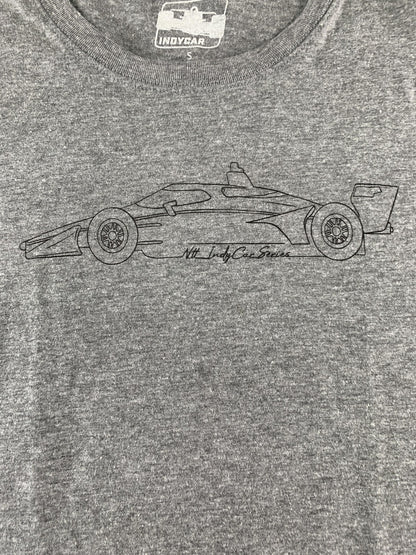 IndyCar Shirt Womens Small Gray NTT IndyCar Series Race Car Graphic Tee New Tags