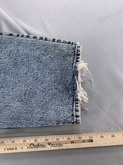 Abercrombie & Fitch Jeans Womens 36 Blue High Rise The Mom Distressed Denim