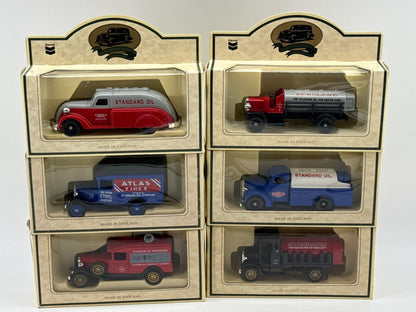 Lledo Days Gone Standard Oil Chevron Truck Set Lot 6 Diecast England Boxed Red