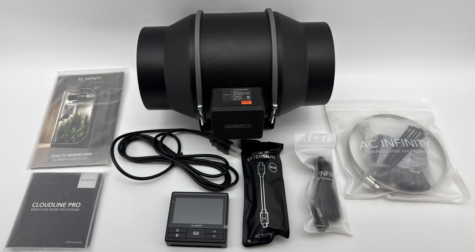 AC Infinity Cloudline Pro T6 6” Inline Duct Fan Kit Controller AI-CLT6 HVAC