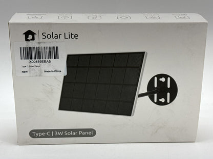 Netvue Solar Lite Panel Black Modern Type USB Energy High Efficiency Power White