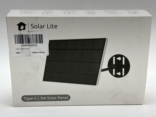 Netvue Solar Lite Panel Black Modern Type USB Energy High Efficiency Power White