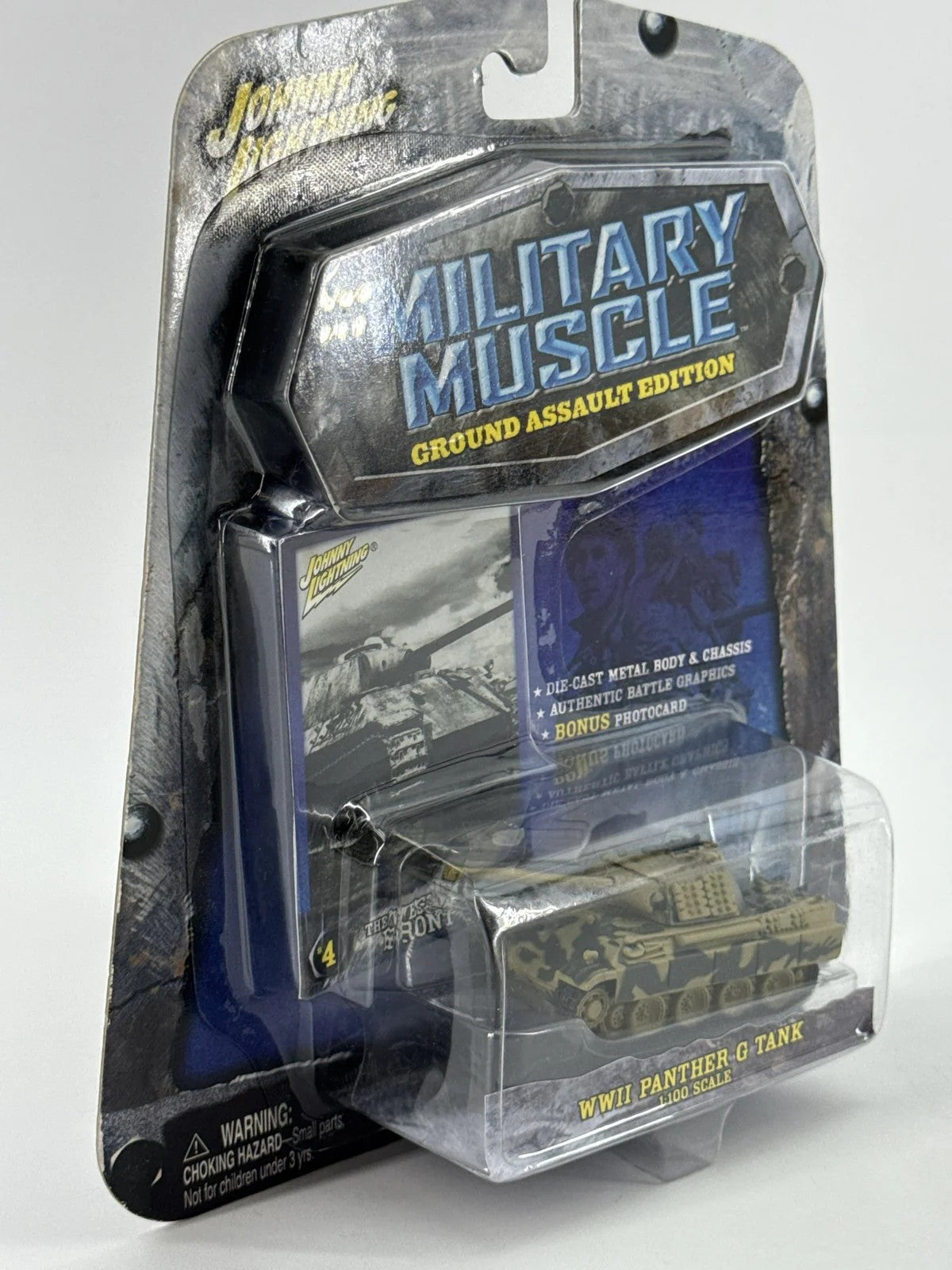 Johnny Lightning WWII Panther G Tank 1:100 Military Muscle Diecast Model New