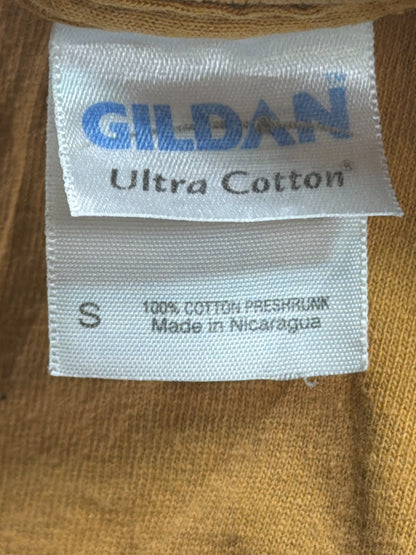 Awaken 10 Christian Youth Event Gildan Ultra Cotton Tan Gold Graphic Tee Small