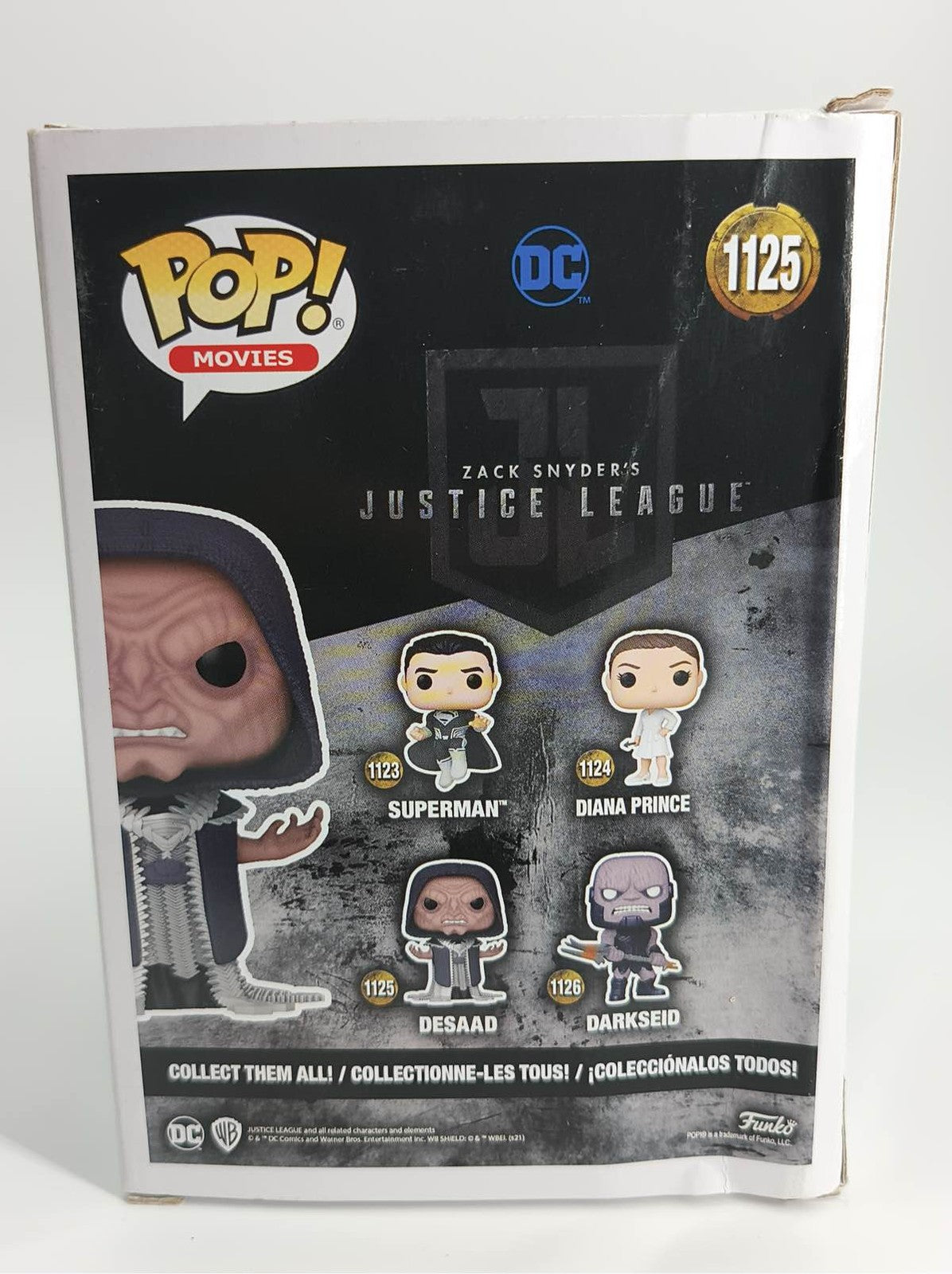 Funko Pop Movies Justice League Desaad #1125 DC Snyder Cut Vinyl Figure HTF