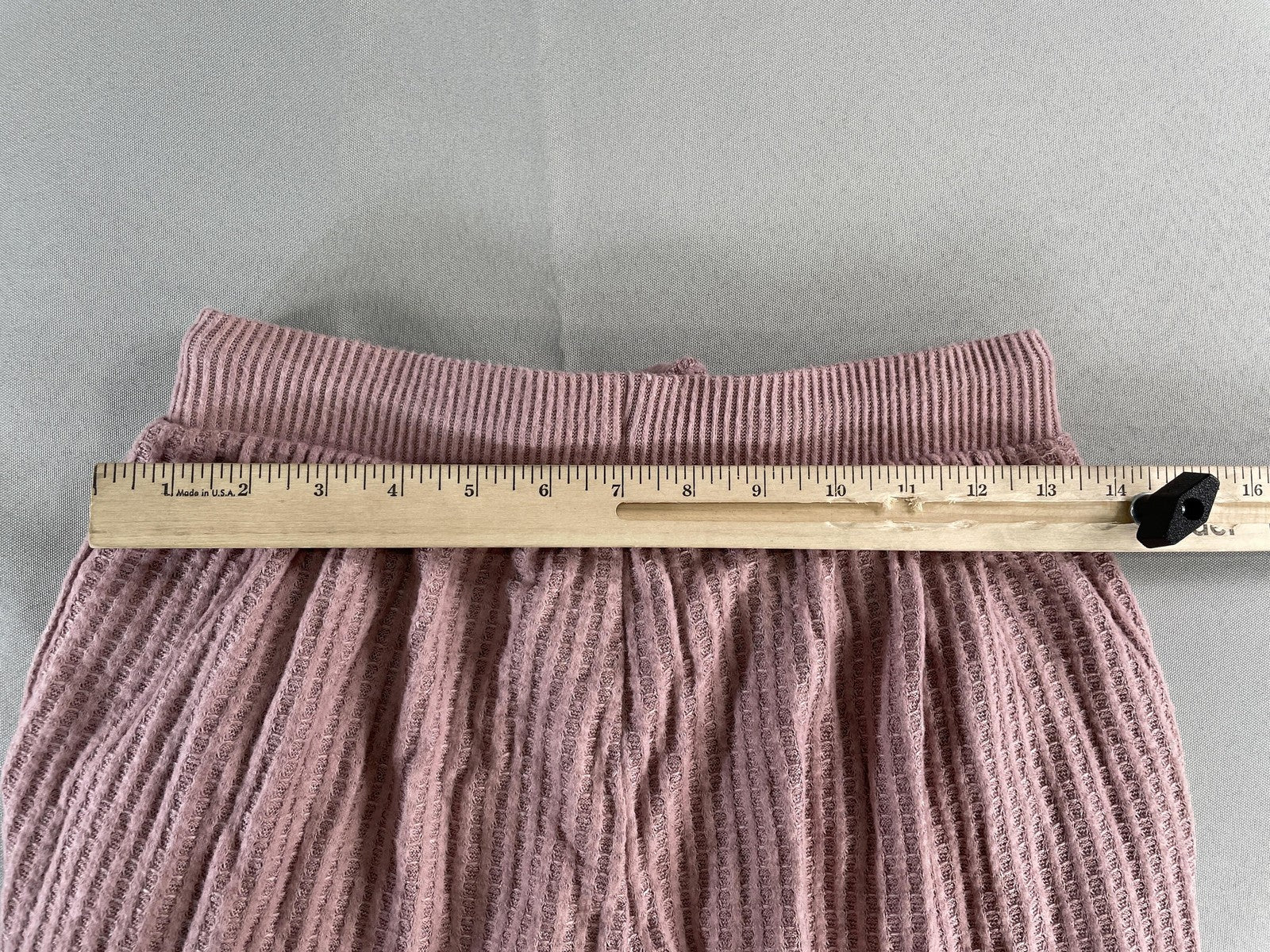 Cozie by Pink Rose Pants Womens Small Lilac Mauve Marled Waffle Knit Lounge