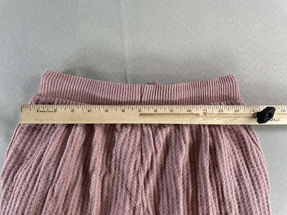 Cozie by Pink Rose Pants Womens Small Lilac Mauve Marled Waffle Knit Lounge