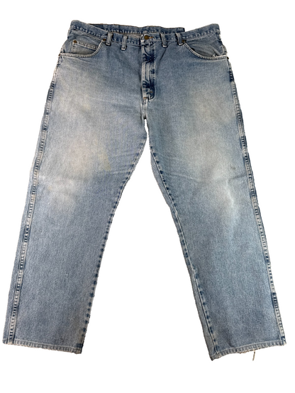 Wrangler 35001AI Jeans Men’s 44x32 Light Wash Relaxed Fit Denim Pants