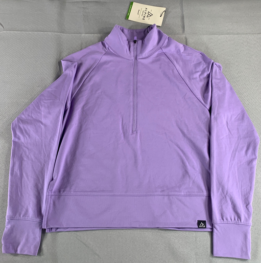 Alpine Design 1/4 Zip Pullover Lilac XS Women’s Long Sleeve UPF 50+ Hiking Top
