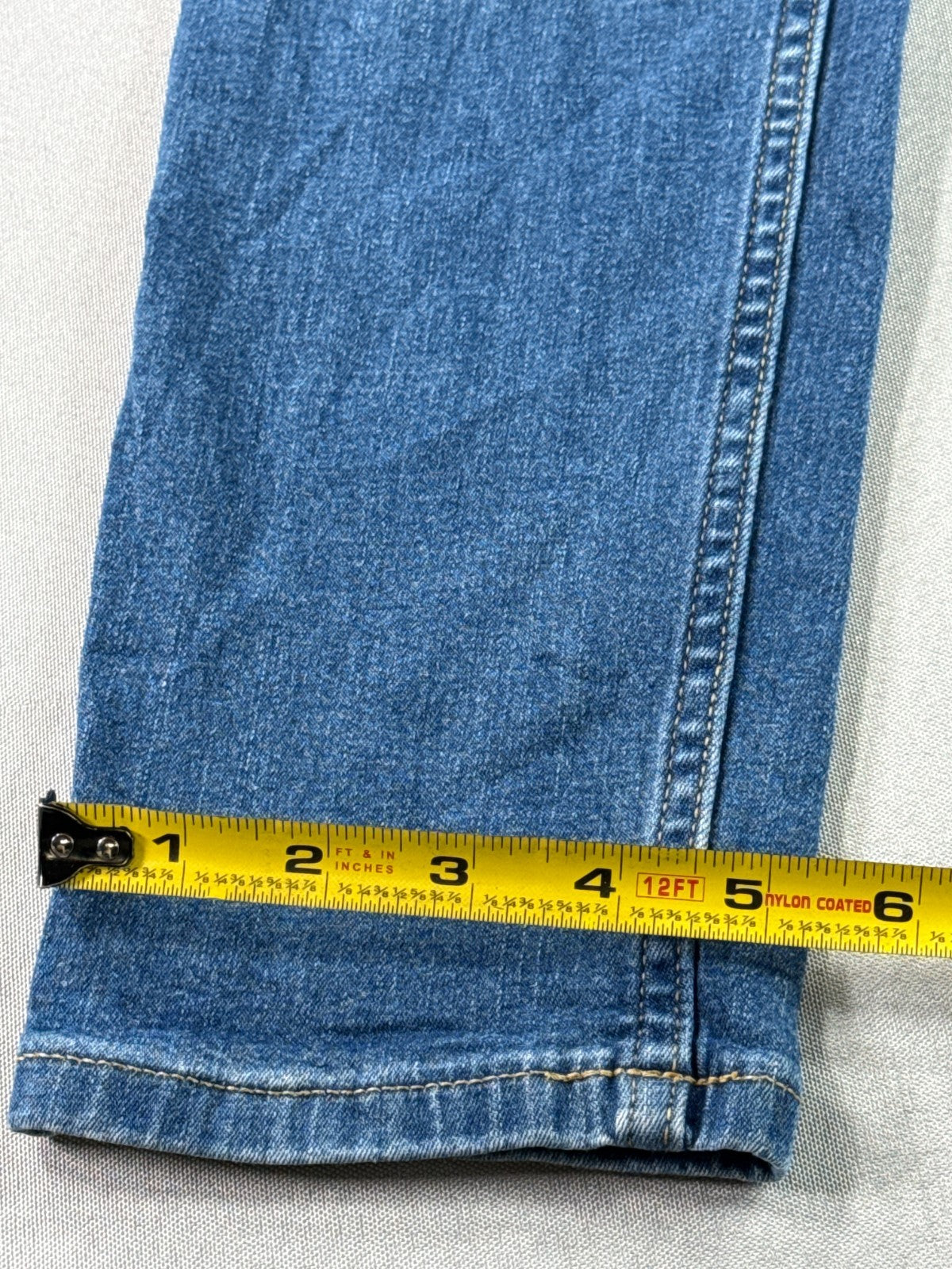 Cat & Jack Girls Straight Leg Jeans Blue Stretch Denim Size 10 Adjustable 8016