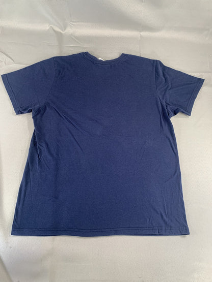 Sesame Street Cookie Monster Shirt Mens Large Navy Blue Pocket Graphic Tee Funny