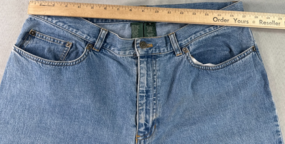 RALPH LAUREN JEANS 16 Womens Crop Capris Light Wash Blue Denim Side Slit Pants