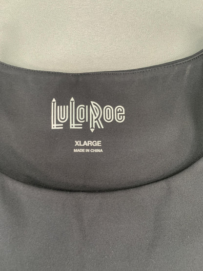 LuLaRoe Tank Top Womens XL Black Sleeveless Basic Stretch Athleisure Comfort