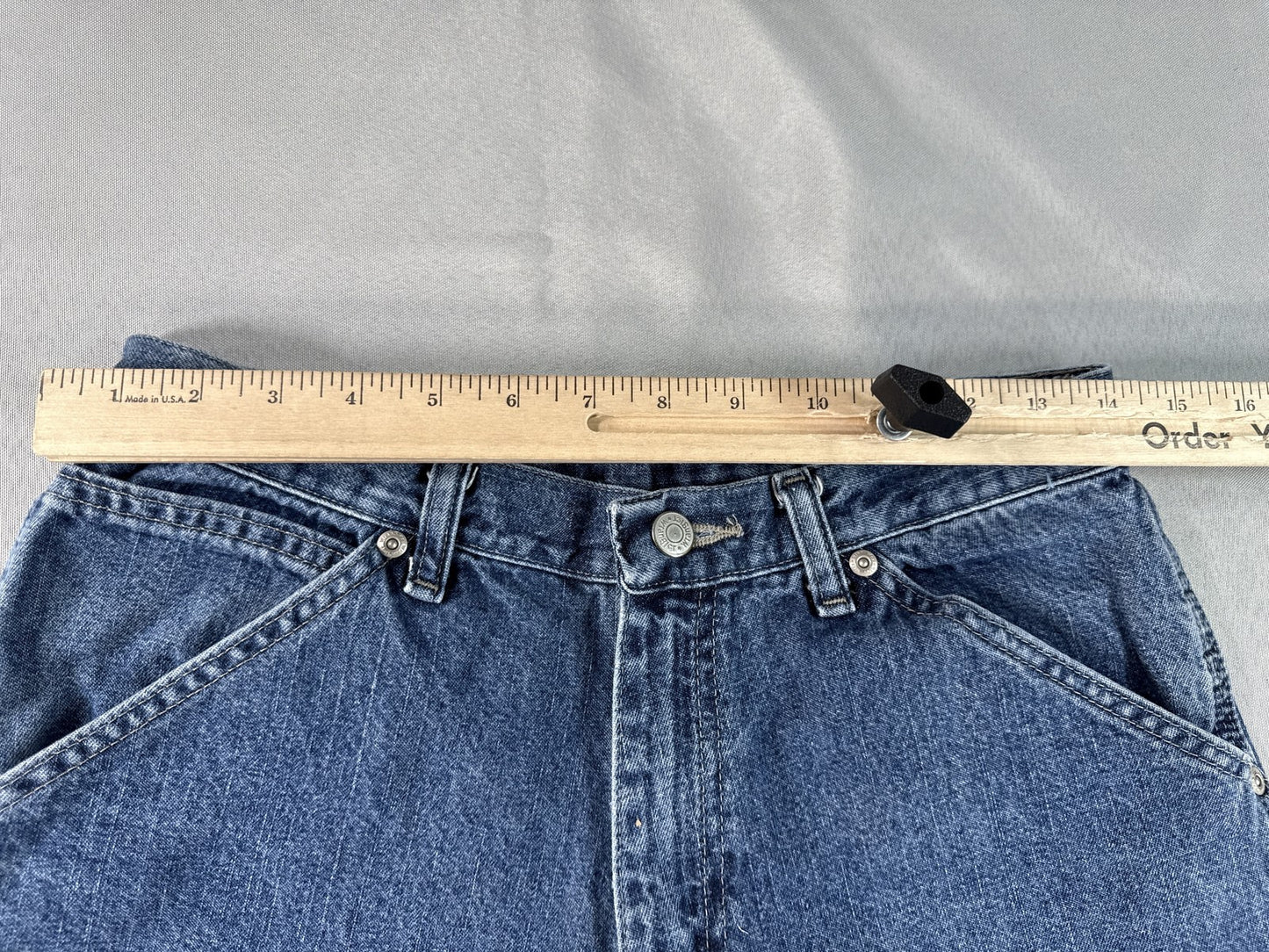 Wrangler Jeans 29 x 30 Mens 29x30 Blue Denim Straight Leg Vintage Wash Cotton