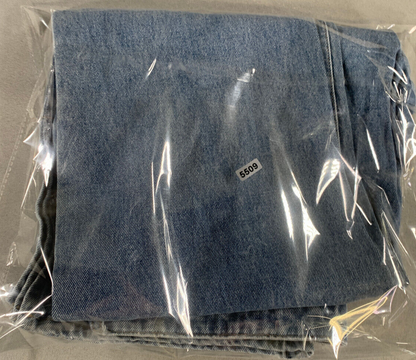 H&amp;M Bootcut Jeans Womens 34x28 Light Wash Side Slit Distressed Y2K Denim NWT